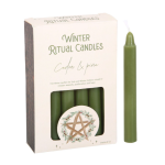 Spell Candle Cedar and Pine Winter Ritual Candles 12 pack